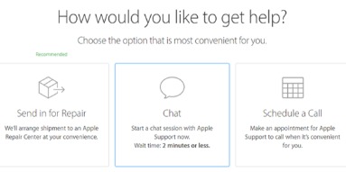 apple online chat